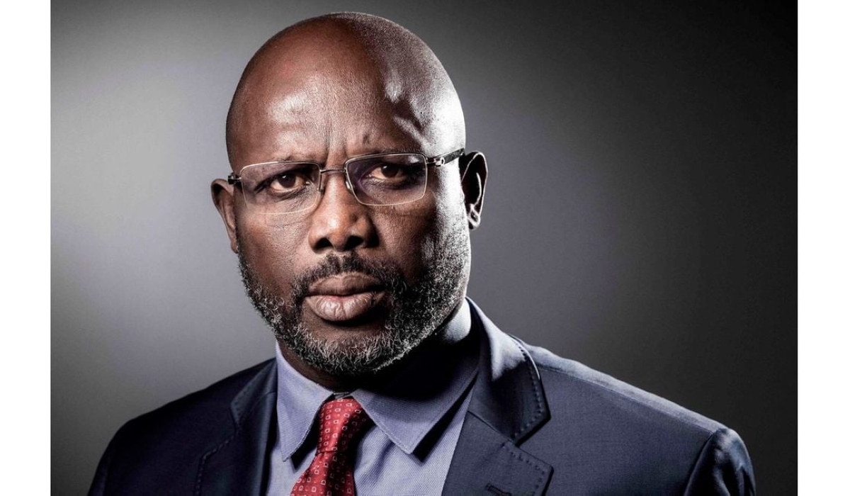Liberian President George Weah poses for a photo. PHOTO _ AFP