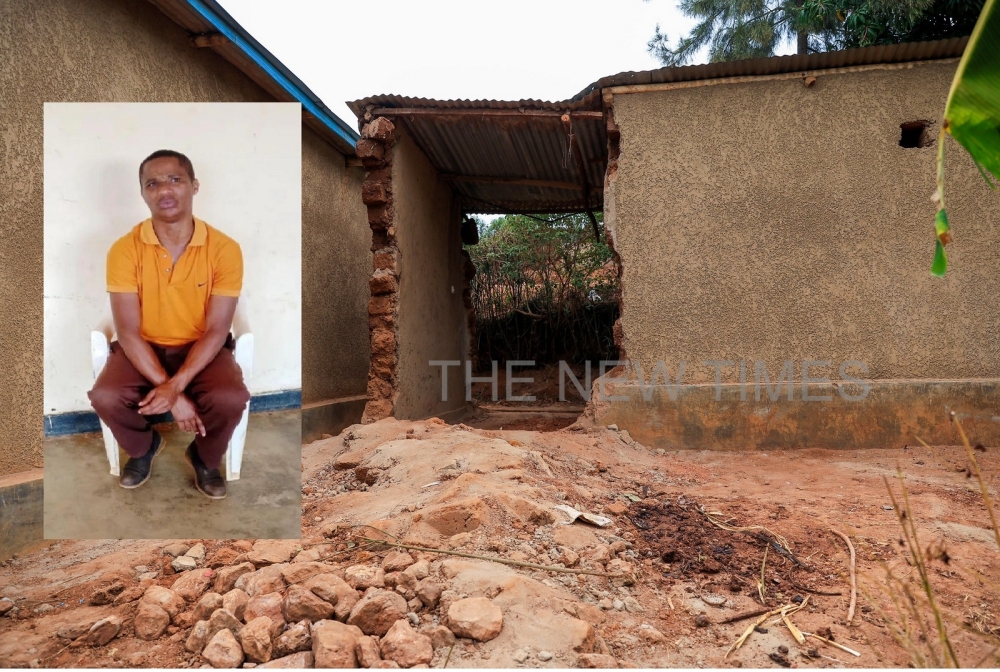 In order to pave ways for exhuming victims, some houses were demolished at the scene of crime in Kicukiro