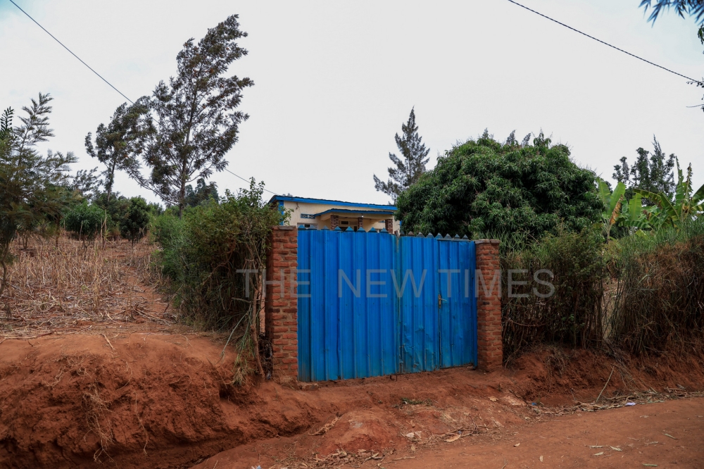 Kazungu's rental house in Gishikiri village, Kanombe sector, Kicukiro district. Citizens want him to be tried in the area. Photos by Olivier Mugwiza
