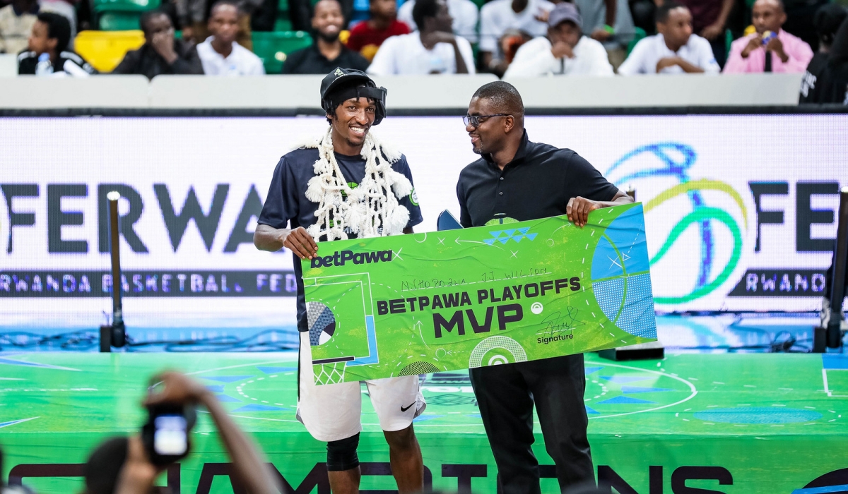 APR point guard Jean Jacques Wilson Nshobozwabyosenumukiza was named the Most Valuable Player (MVP) of the 2023 Rwanda Basketball League playoffs. Dan Gatsinzi