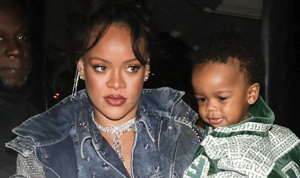 Rihanna and son, RZA.