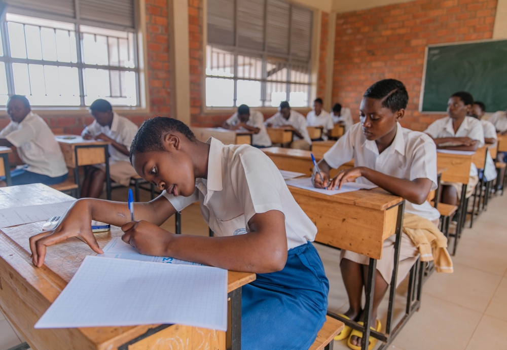 Candidates sit national exams during the launch of the national exams for Ordinary level and Advanced level students on Tuesday, July 25. The ministry has scheduled the results’ release for Tuesday, September 12.
