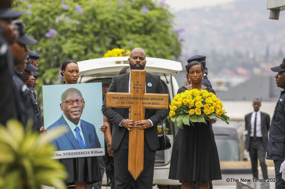 The burial of late Senator William Ntidendereza who passed away on September 3, took place on Monday, September 11. Photos by Emmanuel Dushimimana