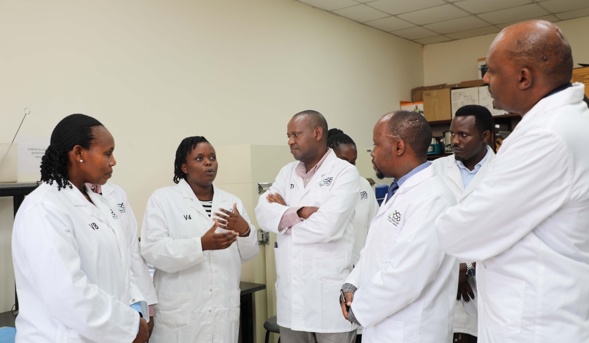 Officials during a guided tour of the newly launched centre of calibration laboratories