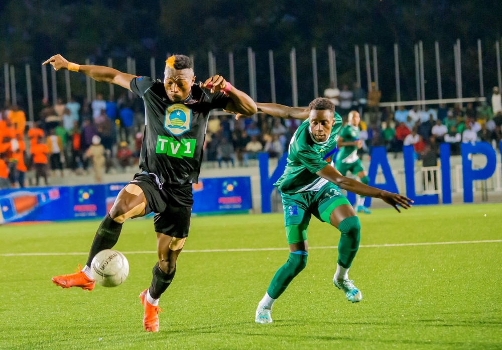 Gasogi United player with the ball during a 1-1 draw league match against SC Kiyovu at Kigali Pele Stadium on September 15. Courtesy