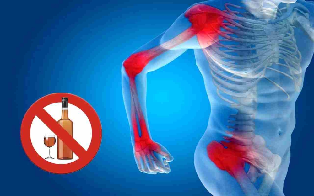 The detrimental effects of alcohol on muscles and bones.