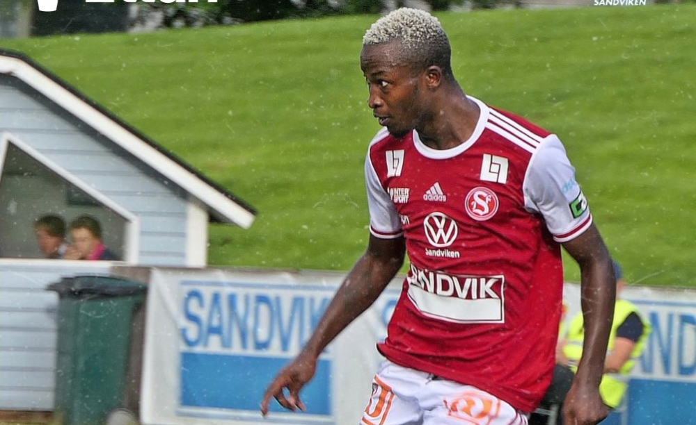 Lague Byiringiro scored his eighth league goal of the season on Saturday as Sandviken IF thrashed Taby 3-0 in the Ettan Norra League.