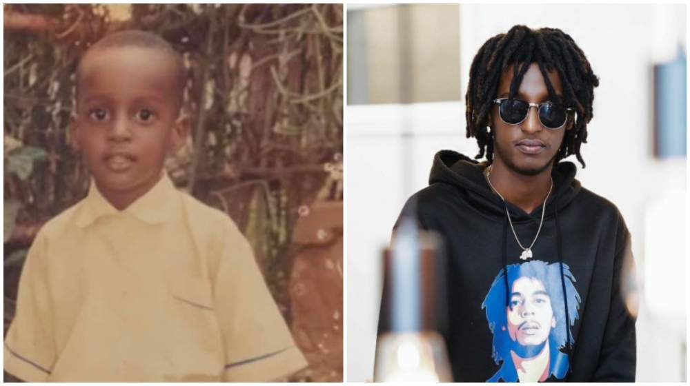 The photo on the left shows Young Calvin Kagahe Ngabo (R) when he was a young boy. He passed away away at the age of 23. COURTESY PHOTOS