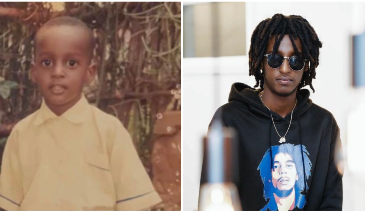 The photo on the left shows Young Calvin Kagahe Ngabo (R) when he was a young boy. He passed away away at the age of 23. COURTESY PHOTOS