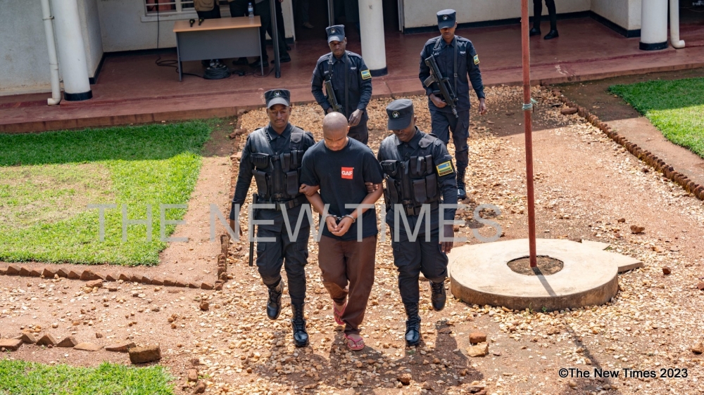 Suspected serial killer Denis Kazungu was , arraigned before Kicukiro Primary Court on Thursday, September 21. Photos by Emmanuel Dushimimana