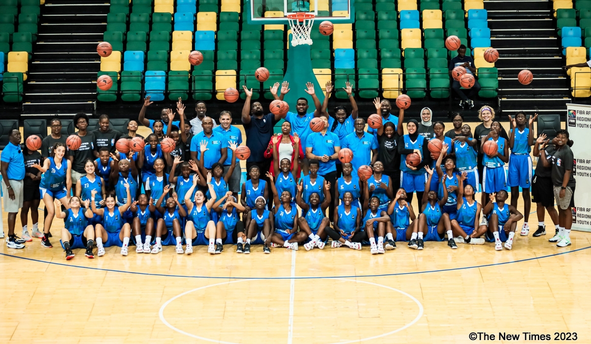 Participants at all girls continental youth camp (U16)  on Tuesday, September 26, in Kigali. All Photos by Dan Gatsinzi