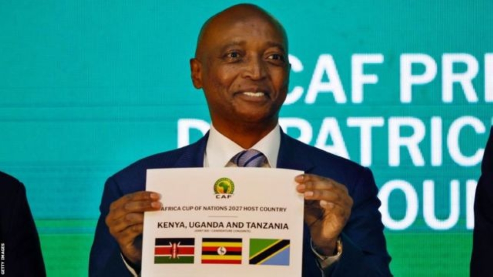 Patrice Motsepe, president of the Confederation of African Football, announced that Tanzania, Uganda, and Kenya will co-host the 17th edition of the African Cup of Nations tournament, in 2027.