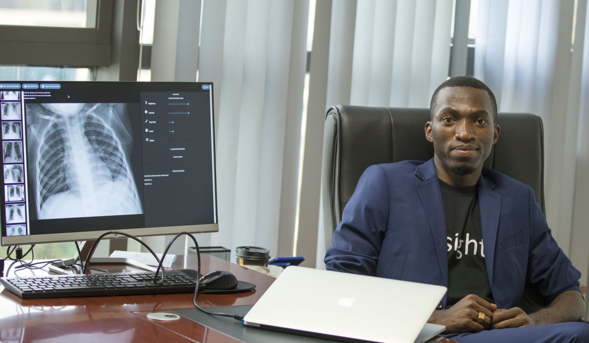 Audace Nakeshimana, a Rwandan scientist who graduated from Massachusetts Institute of Technology (MIT)  and  the Founder of Insightiv. File