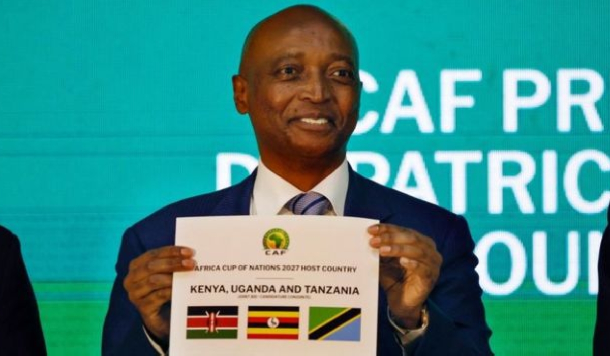 Patrice Motsepe, president of the Confederation of African Football, announced that Tanzania, Uganda, and Kenya will co-host the 17th edition of the African Cup of Nations tournament, in 2027.