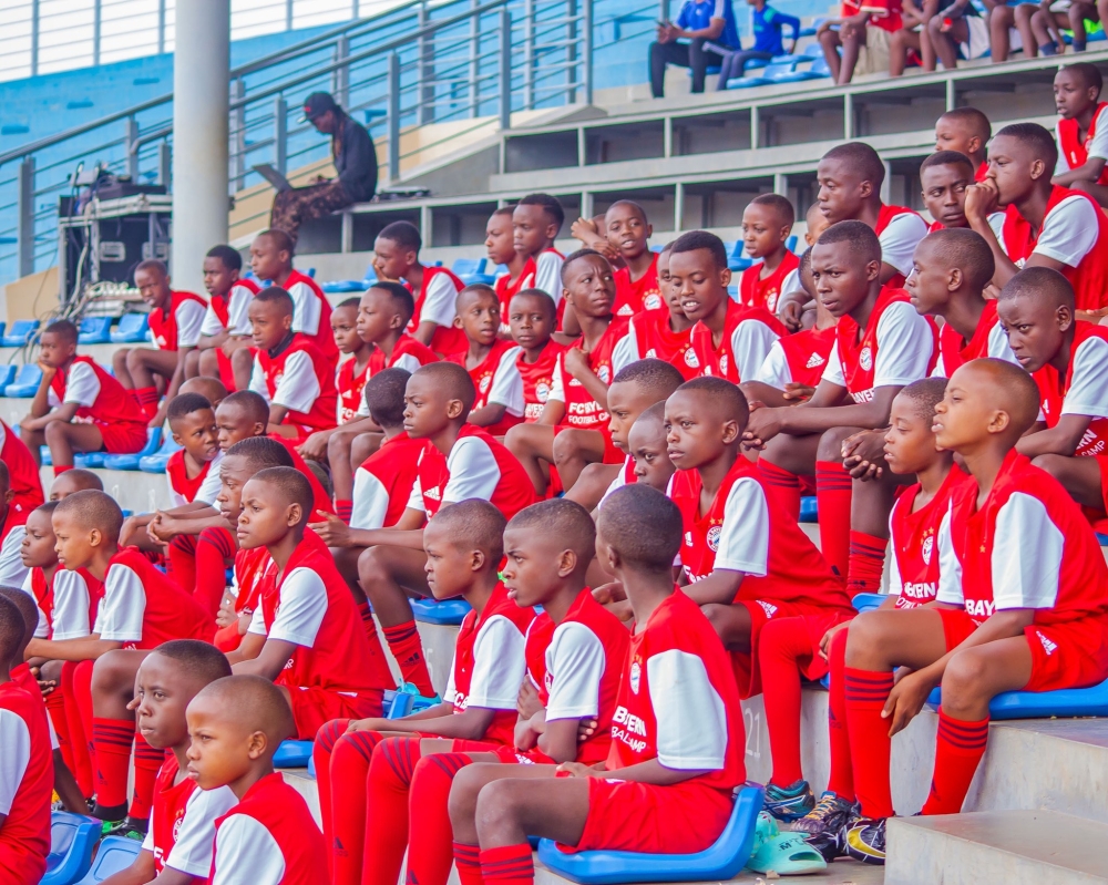 Some of the 43 young football talents had been selected to start with the soon-to-be launched FC Bayern Munich Academy Rwanda.