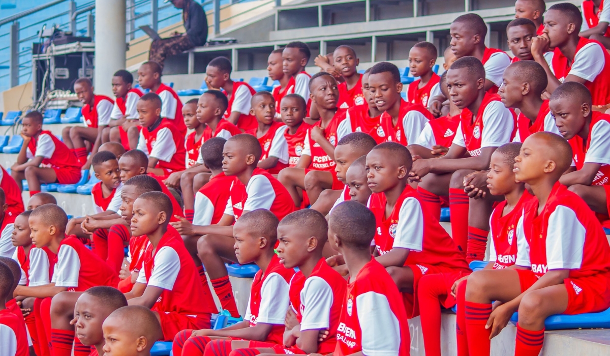 Some of the 43 young football talents had been selected to start with the soon-to-be launched FC Bayern Munich Academy Rwanda.