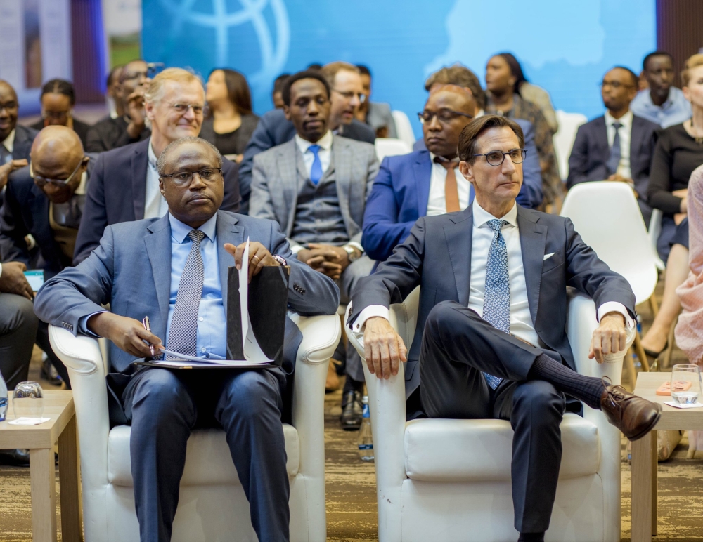 Minister of Finance Dr Uzziel Ndagijimana during the celebrations as the government of Rwanda and the World Bank commemorate 60 years of one of the most fruitful collaborations on Saturday,  September 30.