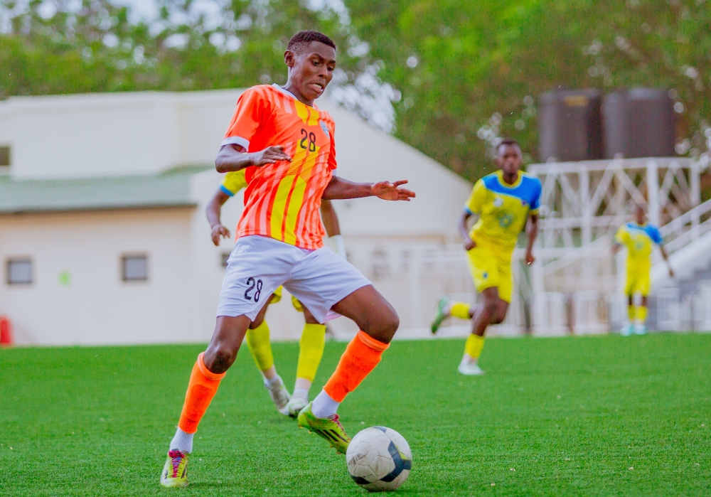 AS Kigali midfielder Janvier Benedata controls the ball during  a 1-1 draw against Amagaju at Kigali Pele Stadium on Sunday, October 1. Courtesy