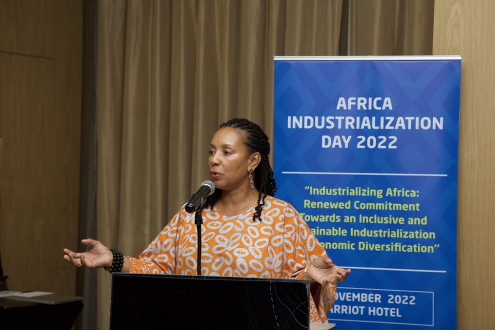 Briggette Harrington, the owner of Igire Coffee , a Rwandan coffee exporting company that exports its products under the African Continental Free Trade Area (AfCFTA) Guided Trade Initiative. Courtesy