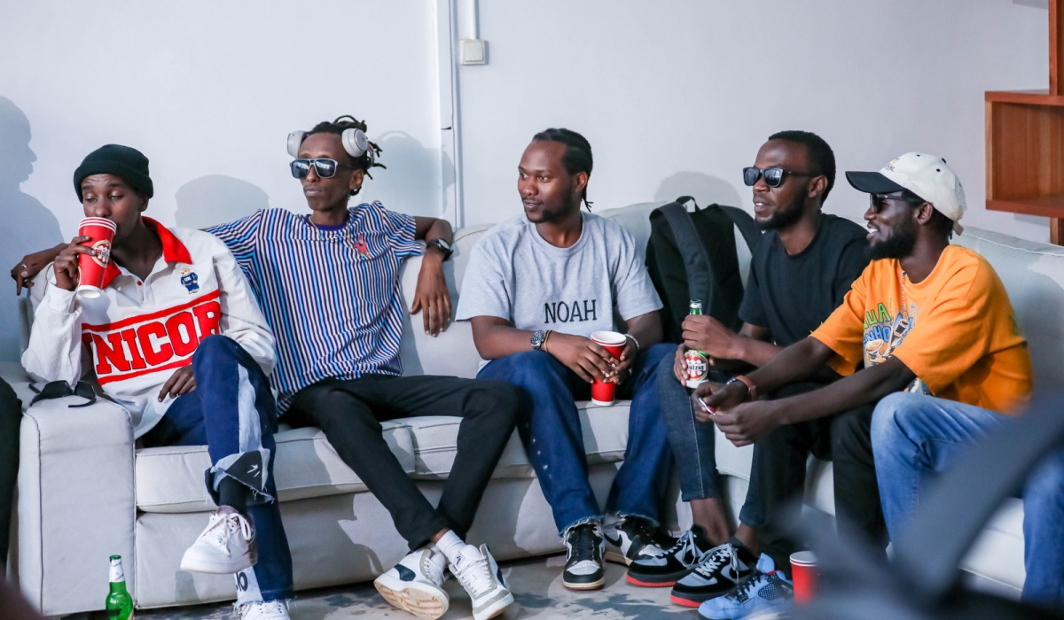 The five DJs that completed the bootcamp. Photos by Dan Gatsinzi