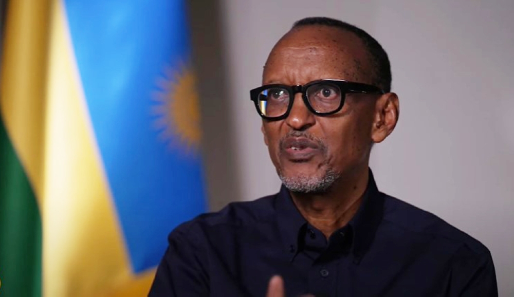 President Paul Kagame during  an exclusive interview with Al Jazeera. Courtesy