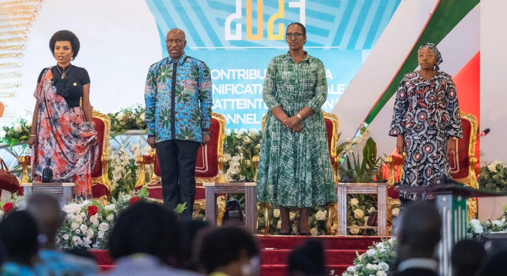 First Lady, Jeannette Kagame at  the fourth edition of the high-level women leaders’ forum, in Bujumbura  on Monday, October 9, Courtesy