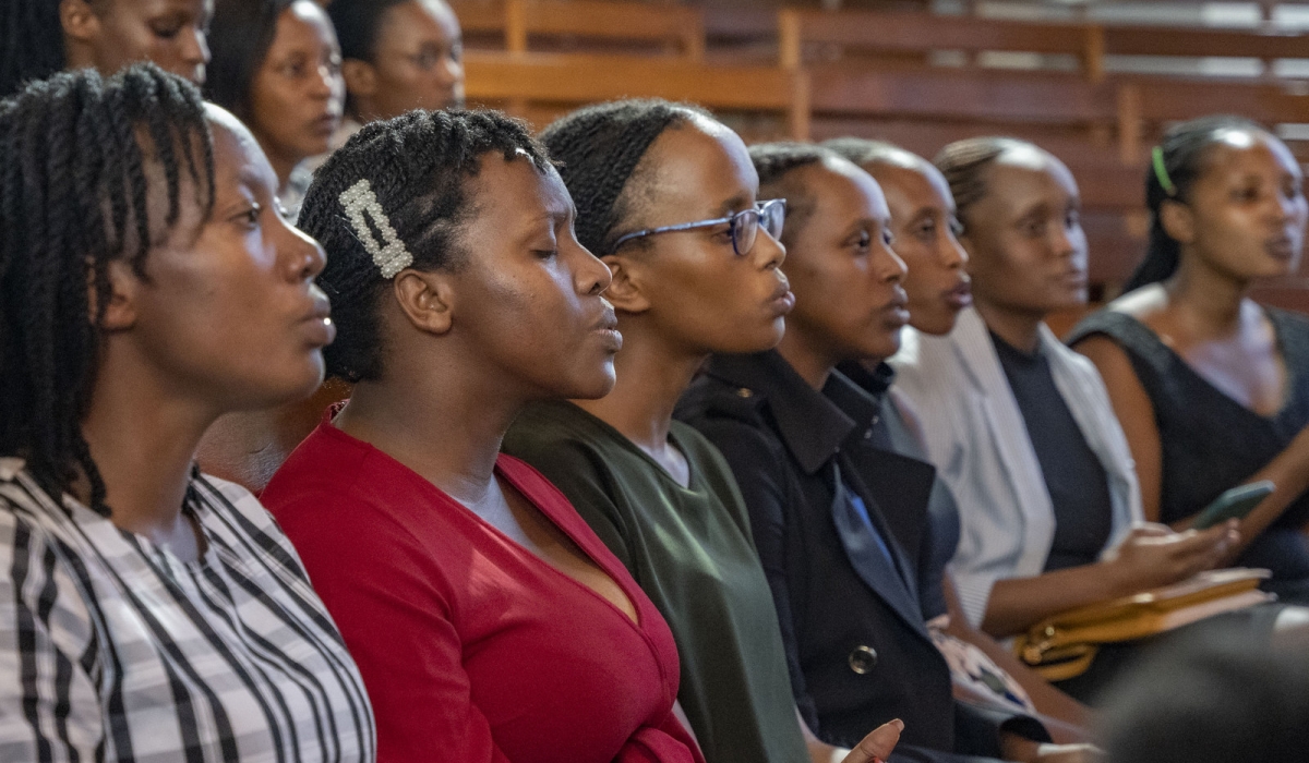 Members of Send Us God choir during a rehearsal ahead of the upcoming concert  “Melodies of Our Faith” Season Two  that will take place on Saturday, October 14