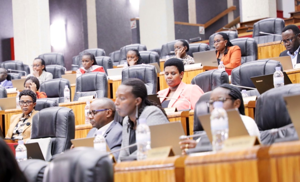 MPs during the plenary session that adopted the draft law governing the Rwanda Development Board on October 9, 2023, in Kigali. COURTESY. 