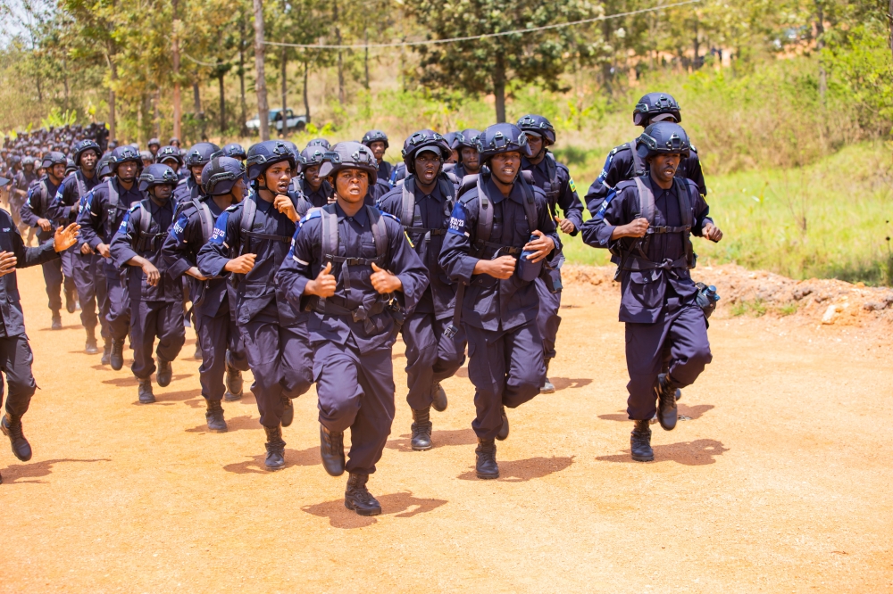 The 12th intake of the Basic Special Forces Course at the Counter Terrorism Training Centre (CTTC) Mayange in Bugesera District.