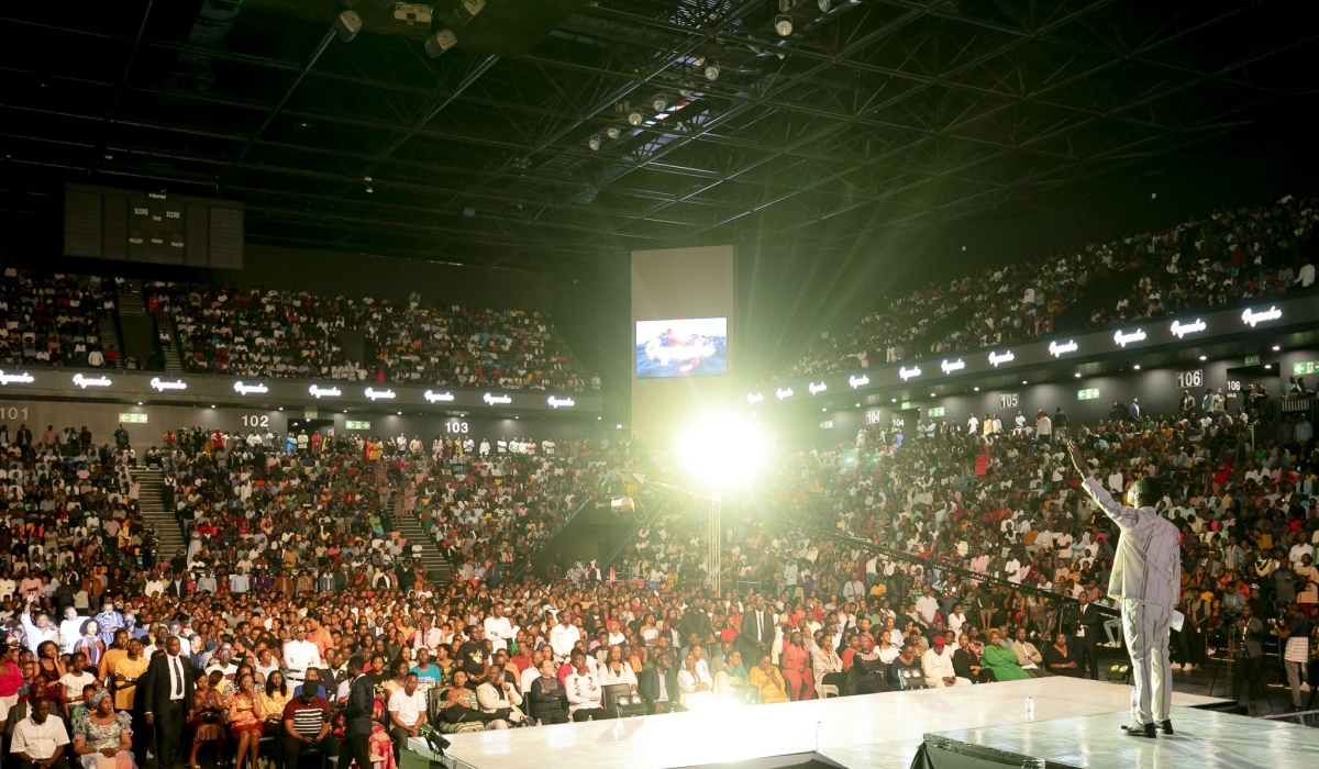 Israel Mbonyi&#039;s &#039;Icyambu&#039; concert at BK Arena was sold out. Net photo.