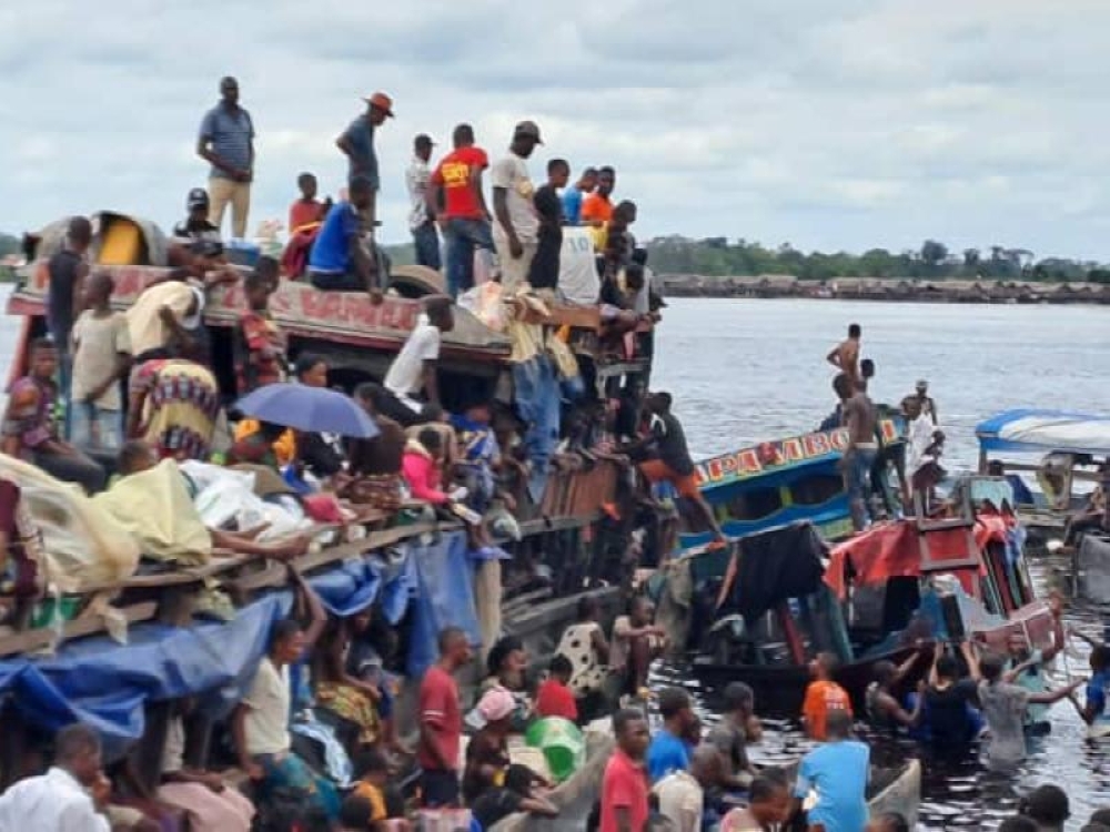 The incident occurred in the Congo River, near the town of Mbandaka  on Friday, October 13. INTERNET PHOTO