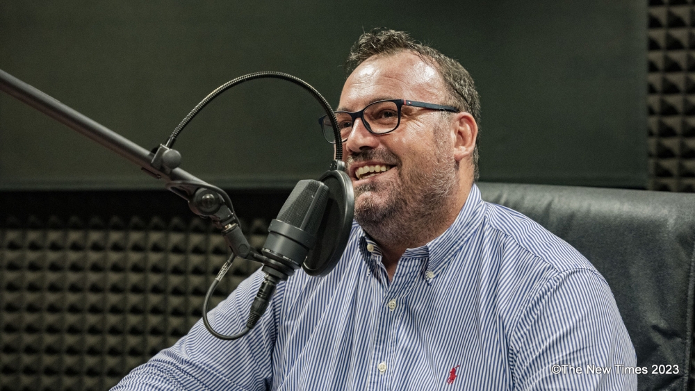 Paul Foster, the Executive Director and founder of CO2 Capital Projects Africa during a podcast show on October 9. PHOTO BY EMMANUEL DUSHIMIMANA