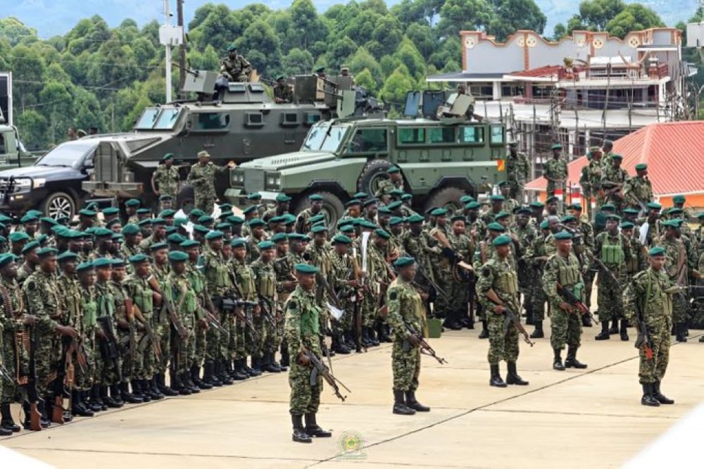 At least two Ugandan soldiers were injured in an ambush by unidentified armed men in the conflict-ridden eastern DR Congo. Courtesy