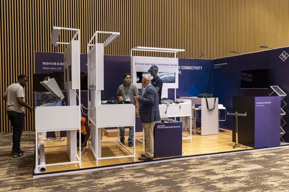 A mini exhibition that has been set ahead of  Mobile World Congress (MWC) Kigali 2023 that will kick off on Tuesday, October 17. Photo by Christianne Murengerantwari