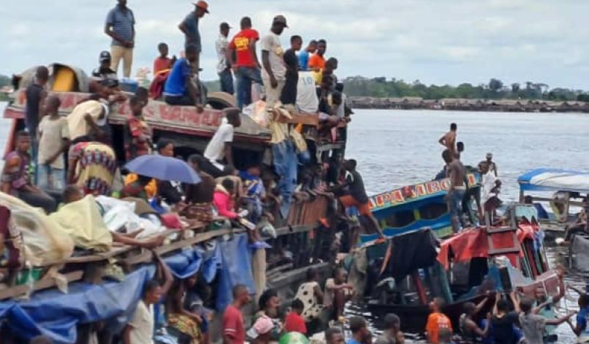 The incident occurred in the Congo River, near the town of Mbandaka  on Friday, October 13. INTERNET PHOTO