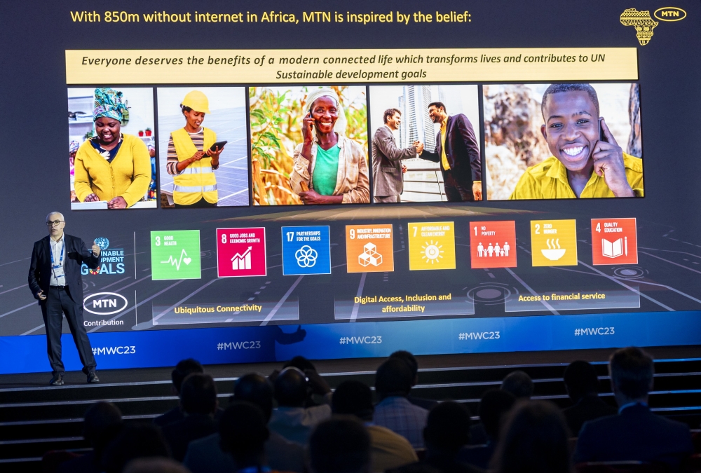 Mazen Mroué, Chief Technology and Information Officer at MTN Group during his presentation on October 17.