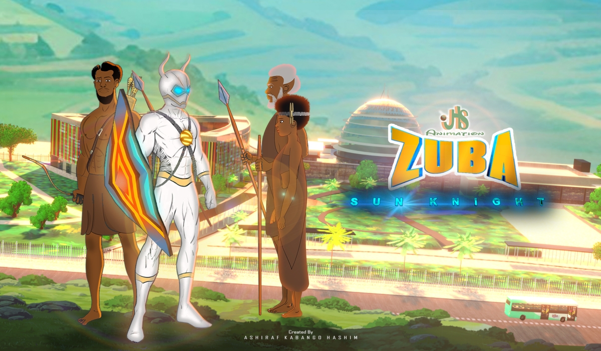 A snapshot from Zuba, Sun Knight, an animated comic by Ashiraf Hashim Kabango