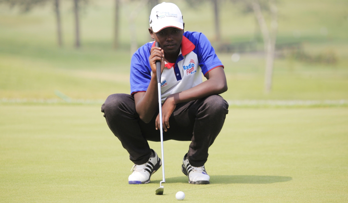 Rwandan golfer Aloys Nsabimana is hoping to excel in the Uganda Open from October 25 to October 29. Photo by Sam Ngendahimana