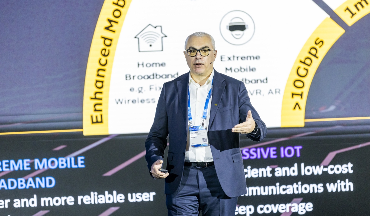 Mazen Mroué, Chief Technology and Information Officer at MTN Group during his presentation on October 17. He discussed the immense potential of 5G deployments in Africa. Photos by Olivier Mugwiza