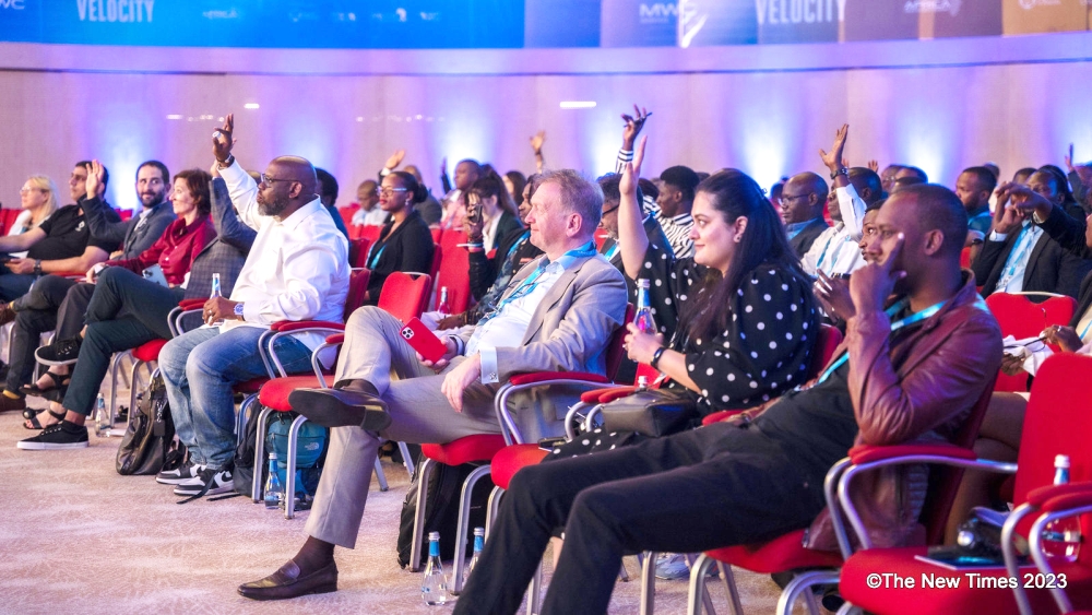 Delegates during a session at the Mobile World Congress on Thursday, October 19. PHOTOS BY EMMANUEL DUSHIMIMANA