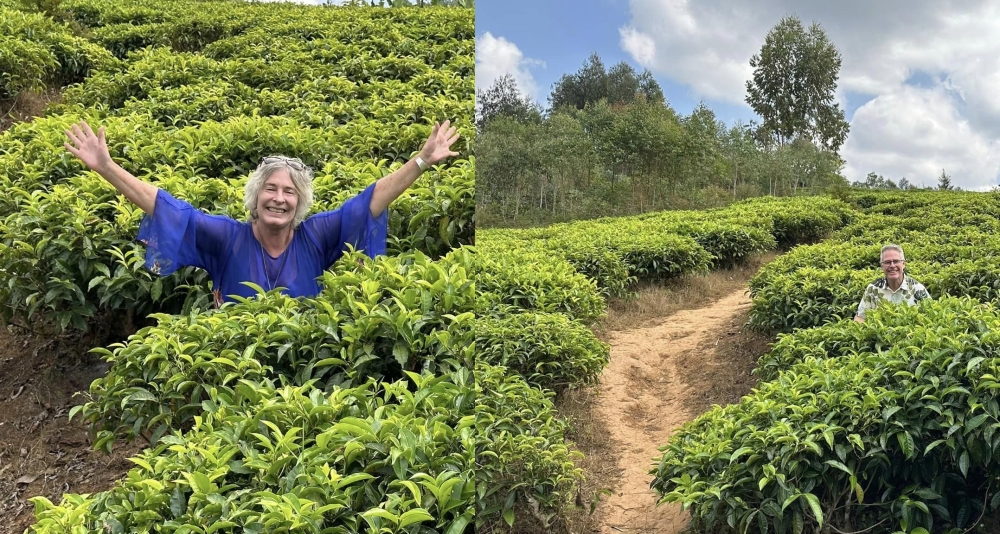 Ms. Bridget Hilton-Barber and Mr. Hugh Fraser in Rwanda in June,2023.