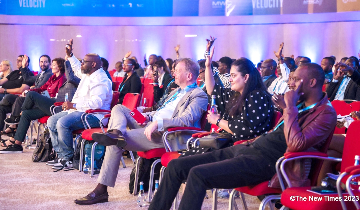 Delegates during a session at the Mobile World Congress on Thursday, October 19. PHOTOS BY EMMANUEL DUSHIMIMANA