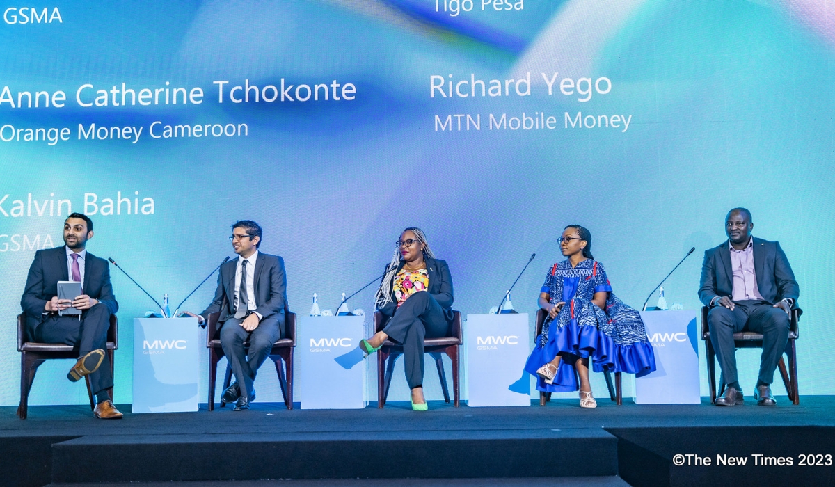 Experts discuss on the enormous impact of mobile money adoption on economic development, poverty reduction, and social equity in Africa  at the Mobile World Congress in Kigali on Thursday, October 19. Emmanuel Dushimimana