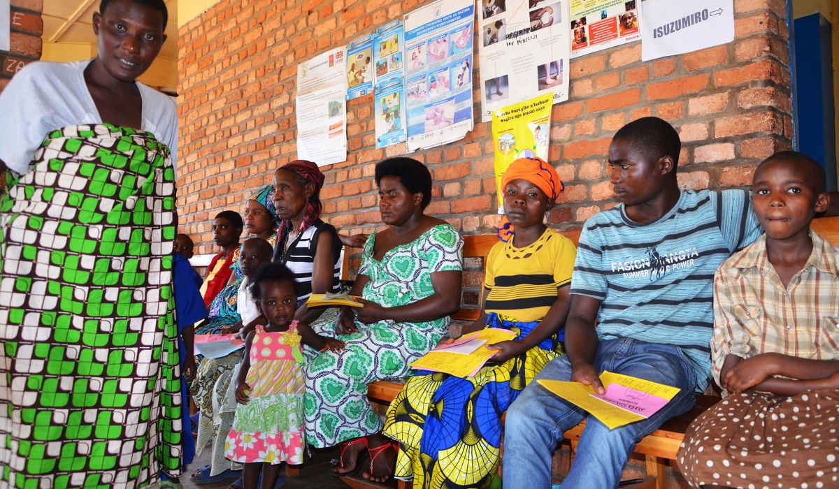 Mutuelle de Santé users wait to be attended to at Bugarama Health Centre. Photo: File.