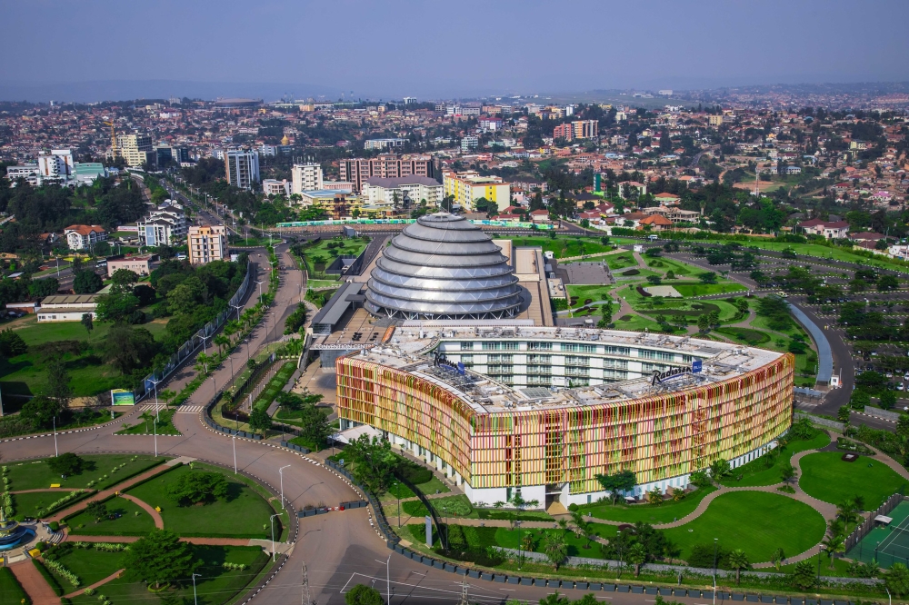 A new view of Rugando in 2020, after the construction of Kigali Convention Centre. File