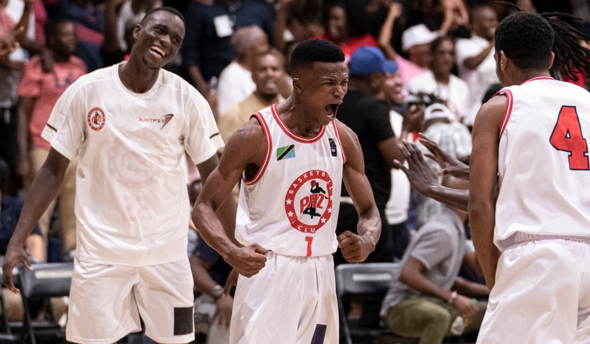 Pazi players celebrate after beating KPA with 69-67 dramatic win in their final qualifier match. Courtesy