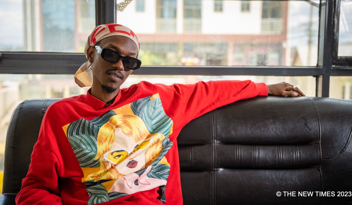 Derek Sano during an interview with The New Times. Photo by Willy Mucyo