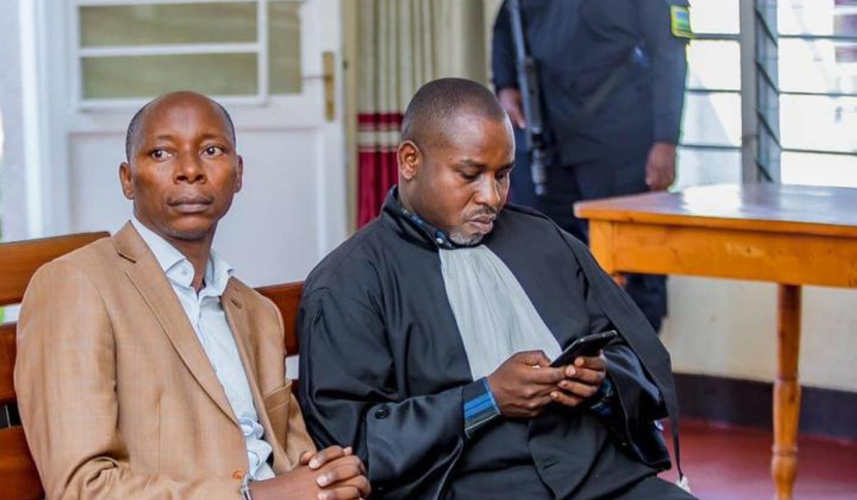 Joseph Harerimana, known as Apostle Yongwe, a Kigali preacher accused of defrauding people by taking money from them in exchange for miracles, during a hearing session on Monday, October 23. Courtesy