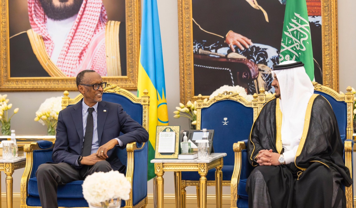 Kagame was received by Prince Mohammed bin Abdulrahman bin Abdulaziz, the Deputy Governor of the Riyadh Region. Photo by Village Urugwiro