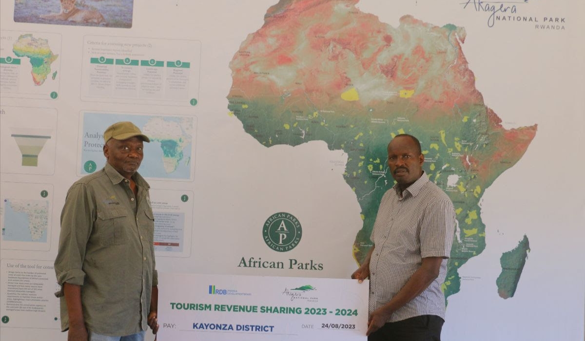 Communities in the vicinity of Akagera National Park are set to receive more than $800,000 through the park’s tourism revenue-sharing scheme. Courtesy